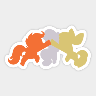 Cutie Mark Crusaders Silhouette Sticker